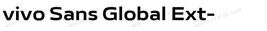vivo Sans Global Ext字体转换 vivo Sans Global Ext字体转换